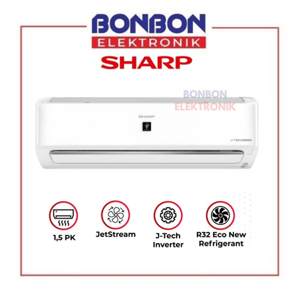 Sharp AC 1.5PK AH-XP13YHY 1.5 PK New J-Tech Inverter Plasmacluster 13YHY