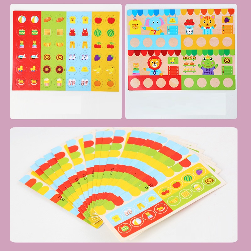 NEW Mainan edukatif untuk anak / sticker magnetik / puzzle mainan menempel