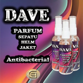 Parfum Sepatu Helm Anti Bau &amp; Bakteri Spray Pengharum Pewangi Ruangan Interior Mobil 60ml by DAVE