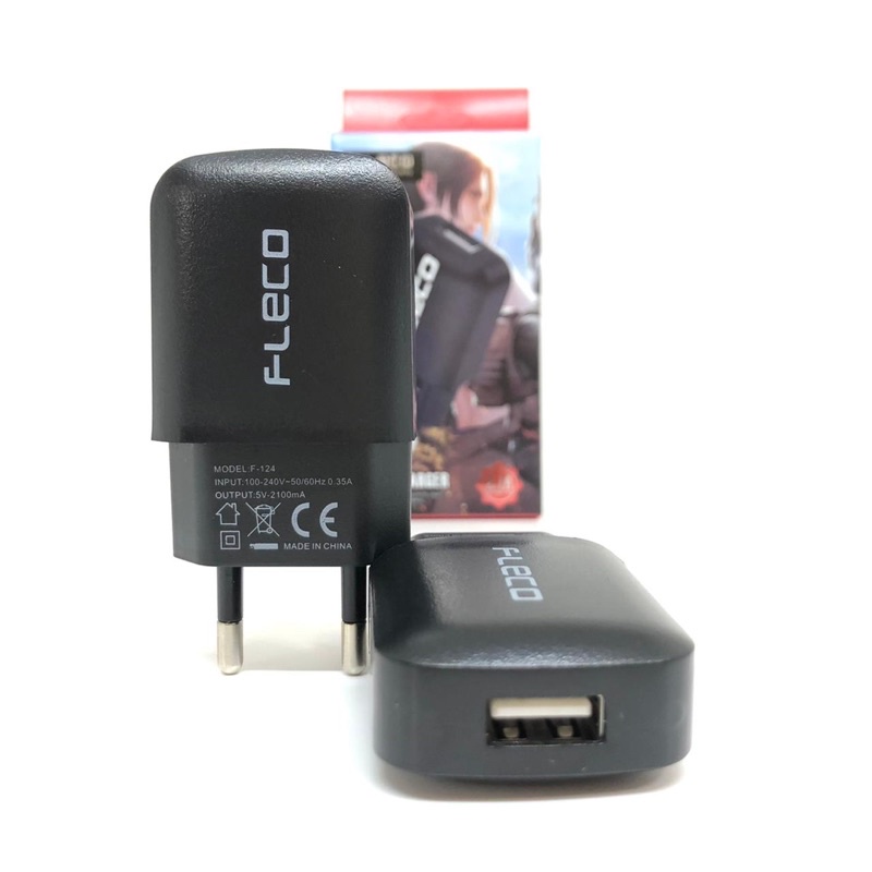 BATOK CHARGER F124Pro 1USB 2.1A SMART IC POWER TEAVEL ADAPTOR FOR ANDROID SMARTPHONE