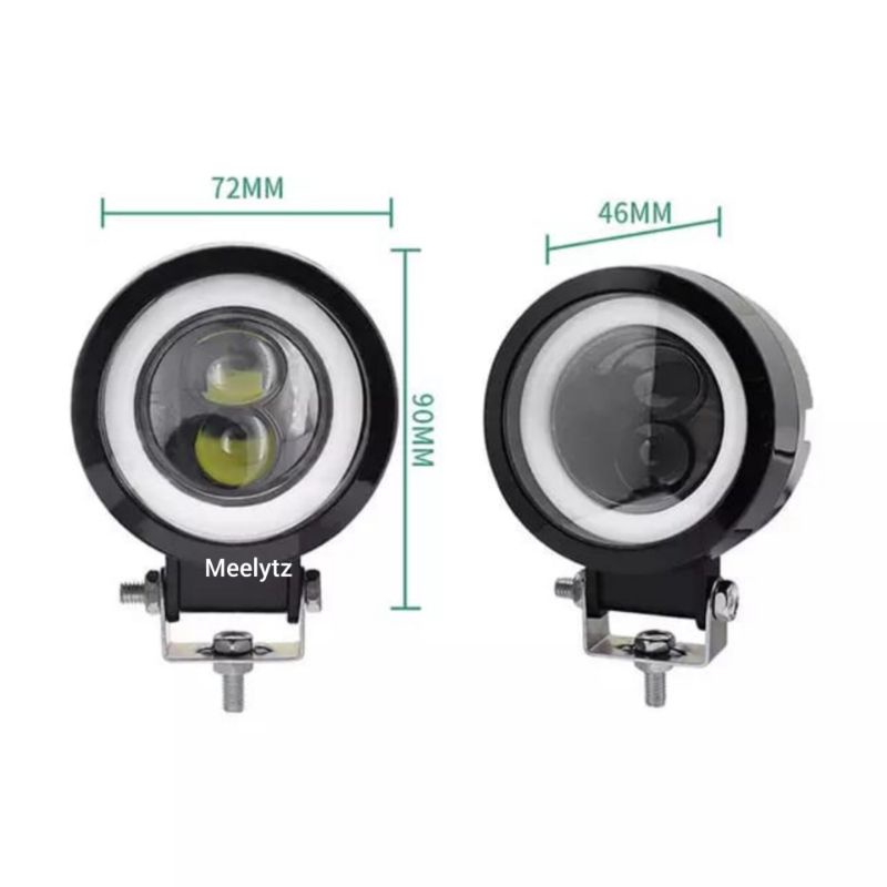 Lampu tembak sorot LED CWL 2 mata lensa 4D jauh dekat
