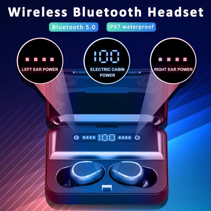 Jbl Tws-F9 Bluetooth 5.0 Earphone Wireless Hifi 8D Digital Led Display