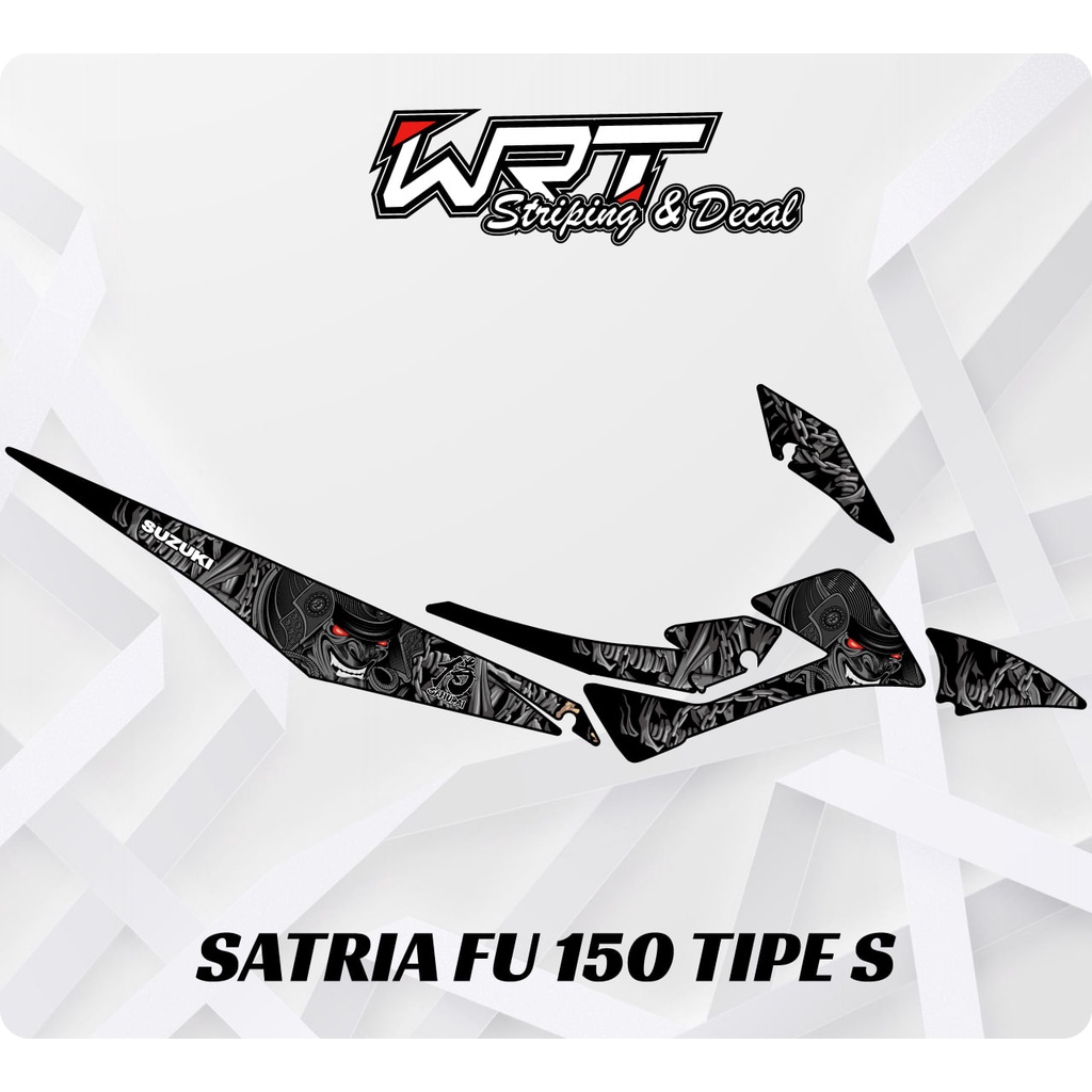 Striping Satria FU Tipe S-Stiker Decal Satria FU 150 Tipe S Samurai
