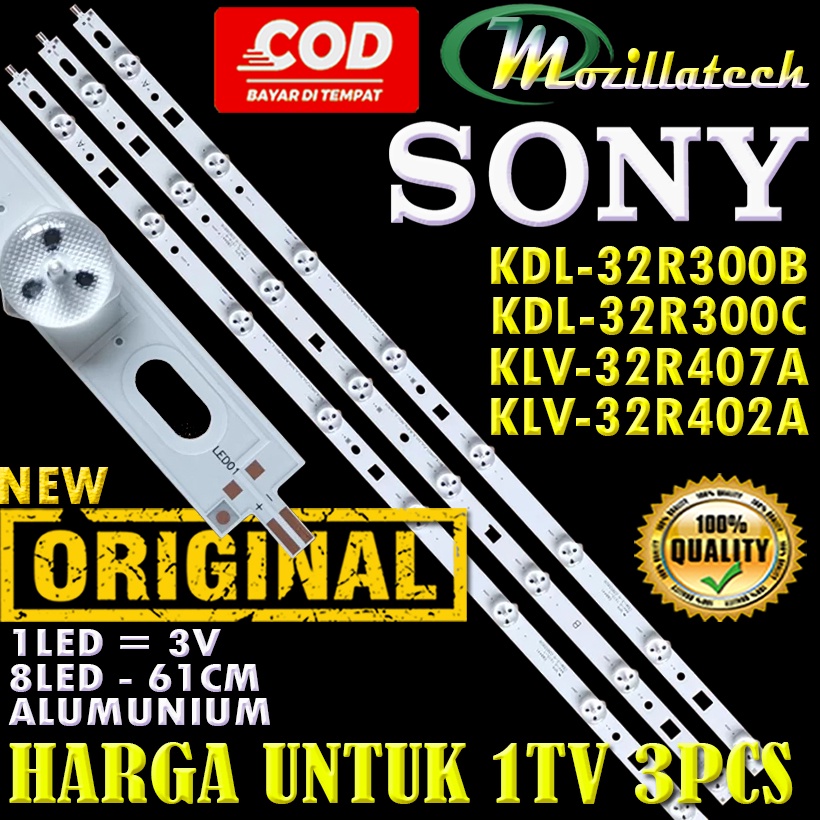 LED BACKLIGHT SONY KLV-32R402A KLV-32R407A KDL-32R300B KDL-32R300C BACKLIGHT SONY 8 K