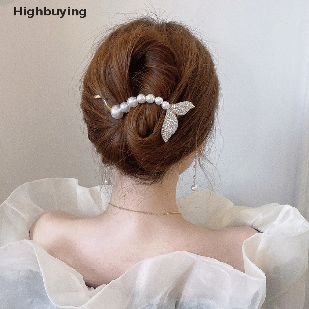 Hbid Jepit Rambut Mutiara Satu Kata Klip Kodok Jepit Grab Clip On The Back Of The Head Arc Hairpin For Women Girls Simple Geometric Hairgrip Aksesoris Rambut Untuk Wanita &amp; Anak Perempuan Hairstyles Gl