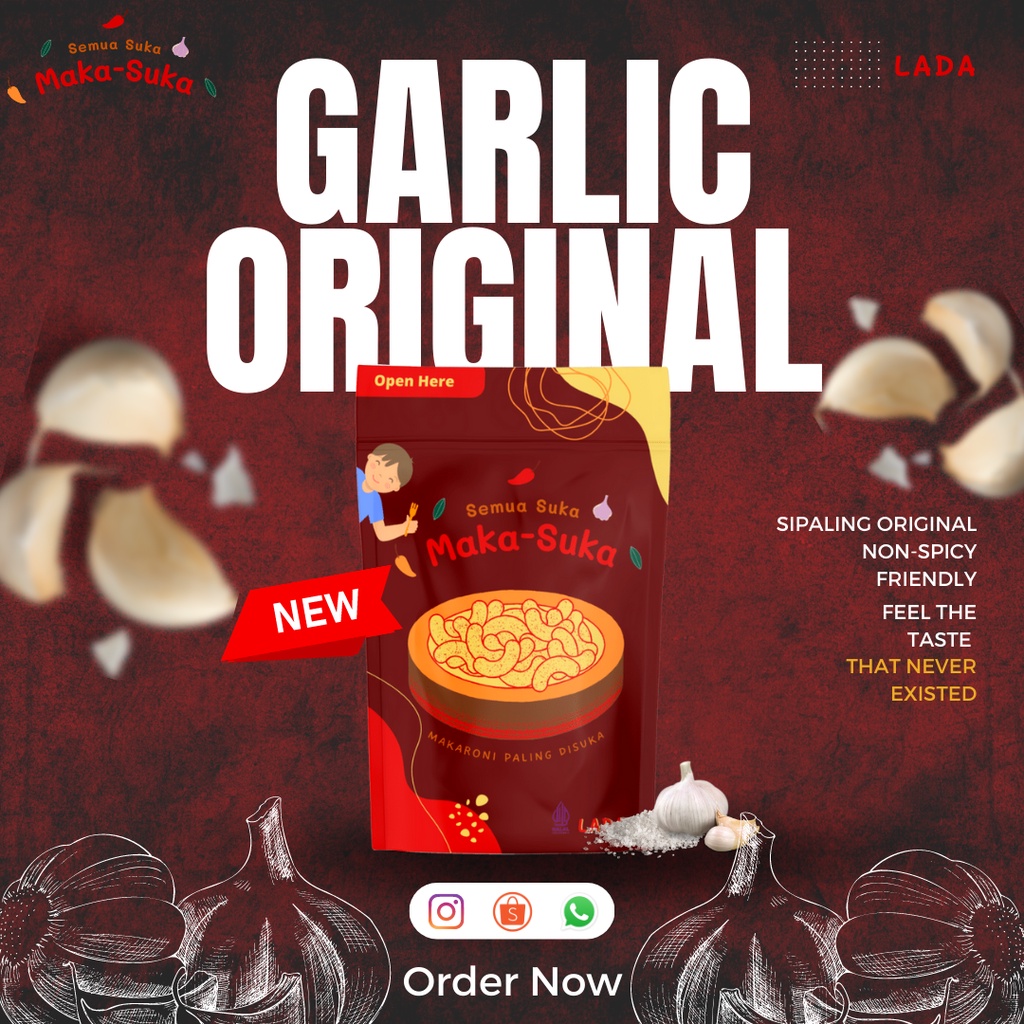 

Maka-Suka Makaroni - Garlic Original - 150gr