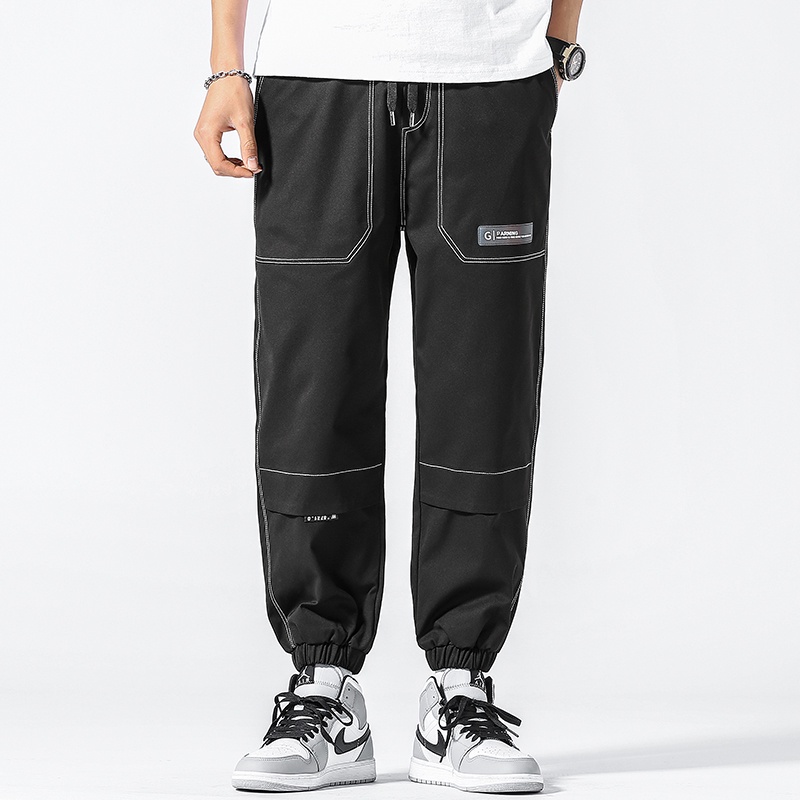 Celana Pria Celana Panjang Olahraga Casual Santai Sporty Saku Ritsleting Fashion Pants