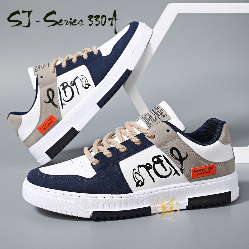 [JWALK] Sepatu Sneakers Casual Pria Model Keren dan Trendy Untuk Kuliah Kualitas Import Premium -330A