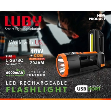 Senter Super Besar 2678C / Senter LUBY L-2678 / Senter LED Besar