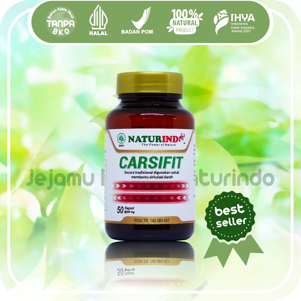 CARSIFIT Obat Herbal Stroke Terapi Penyembuhan Stroke Sirkulasi Darah Bpom - Jejamu Herbal Naturindo