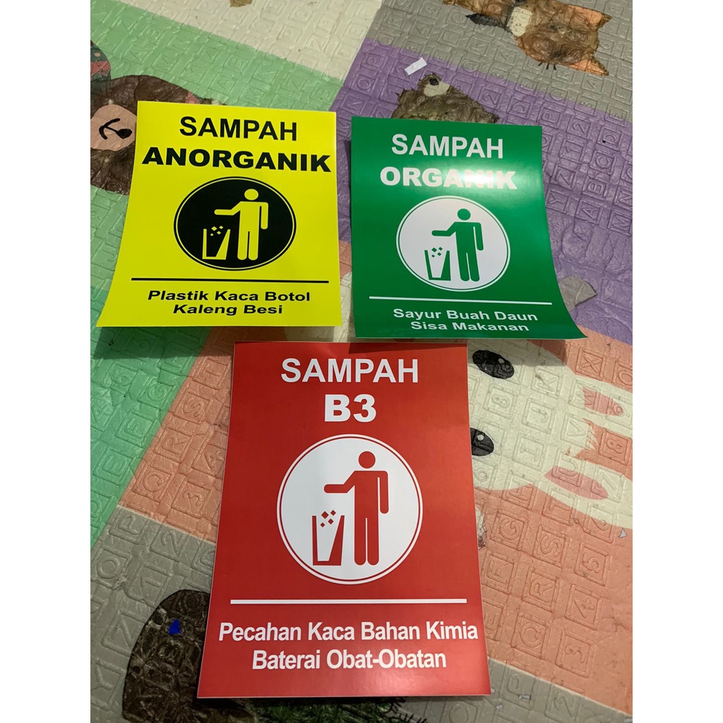 

STIKER SAMPAH ORGANIK,ANORGANIK DAN SAMPAH B3