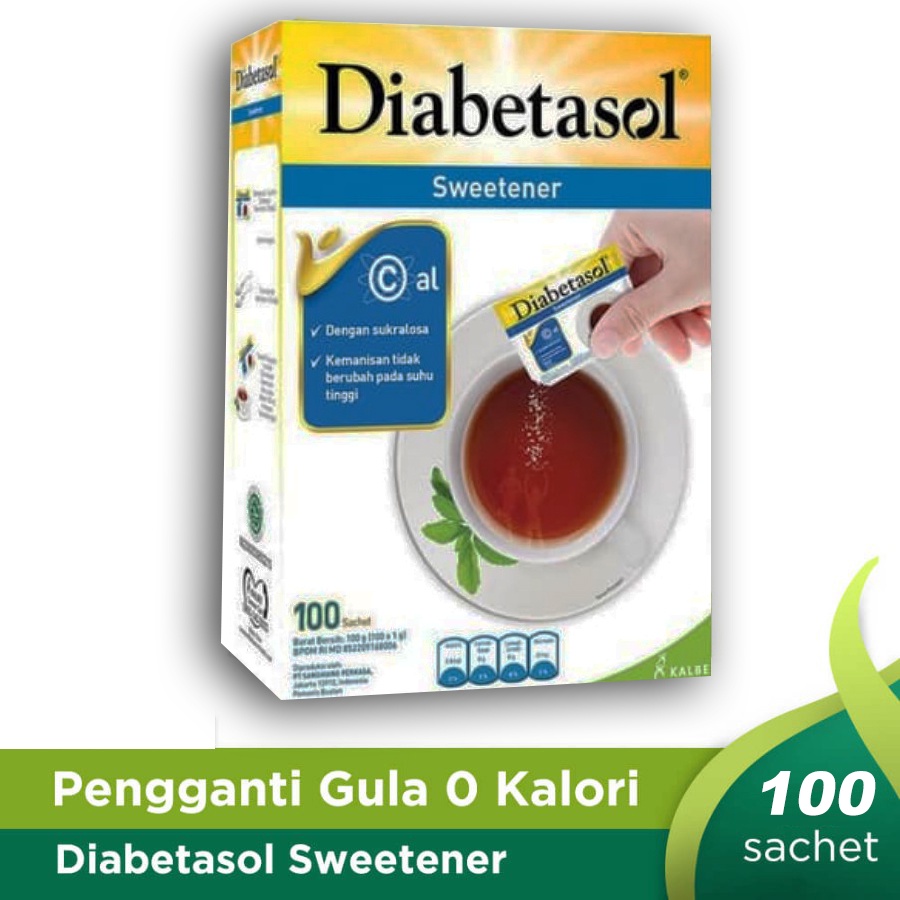 

Diabetasol Zero Calorie Sweetener 100 X 1,5 G (Sachet)