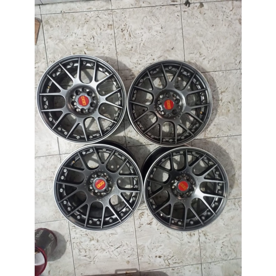 Velg Mobil Bekas Racing Ring 16 BBS R16X7-8,5 Lubang 5 ET42