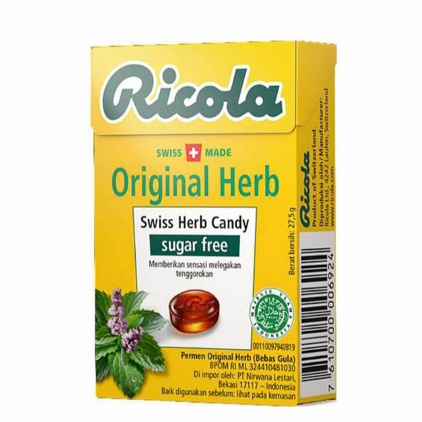 

Ricola Sugar Free Candies Original 40 gr