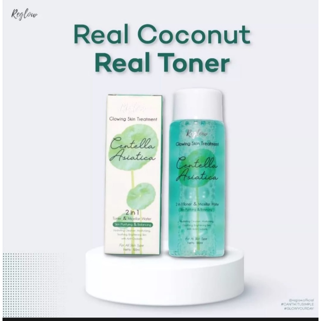 REGLOW TONER 2 IN 1 MICELLAR WATER 100ML PENGHILANG JERAWAT