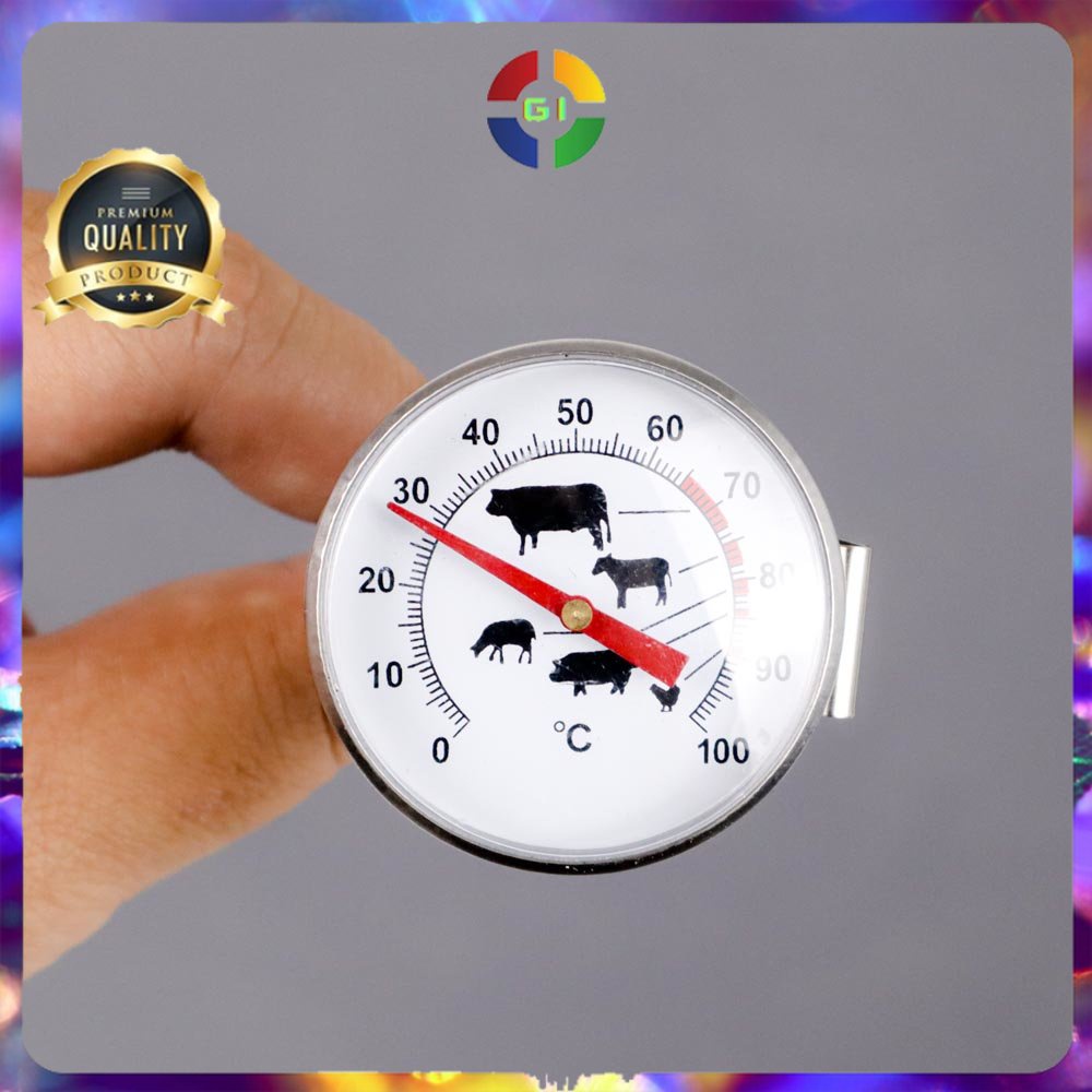 Termometer Makanan Daging BBQ Meat Temperature Silver