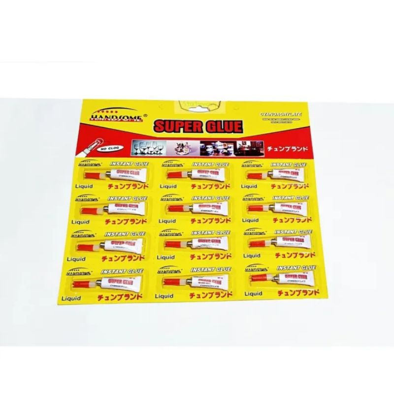 

Lem super GLUE multi fungsi isi 12 Pcs