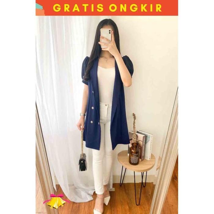 Cottonbells Casual Dress Wanita Imlek Cny Special 2023 Ayudisha Button 82