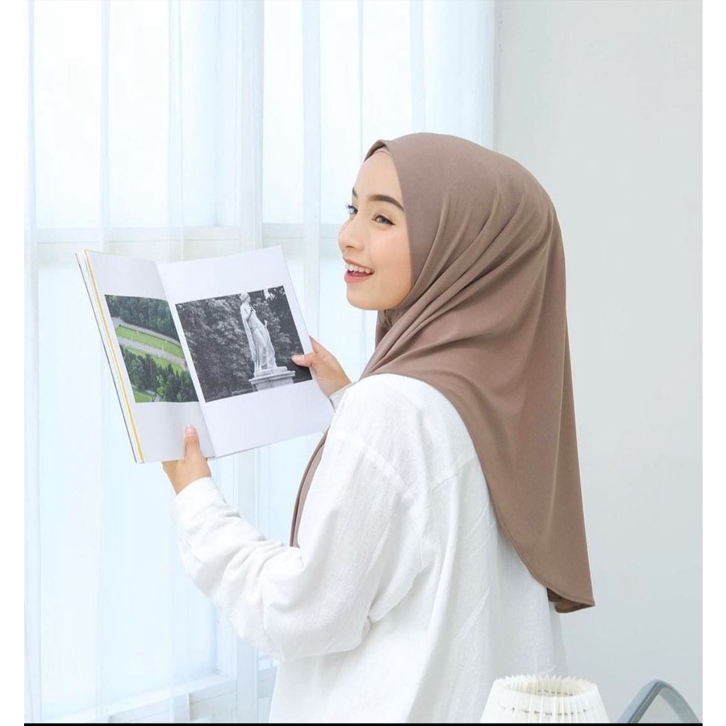 Hijab Segitiga Instan Oval Jersey Super Premium