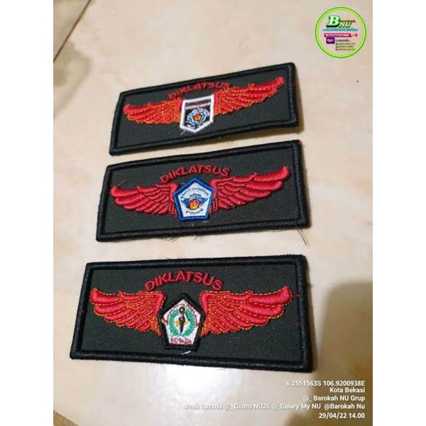 Bordir Timbul Banser Diklatsus Bagana-Diklatsus Balantas- Diklatsus Husada