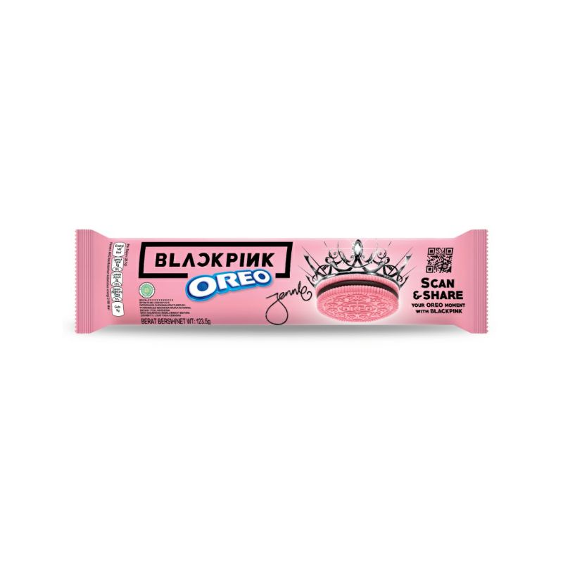 

Oreo Pink Cookie x Blackpink 123.5 Gram isi 3 Pcs Limited Edition