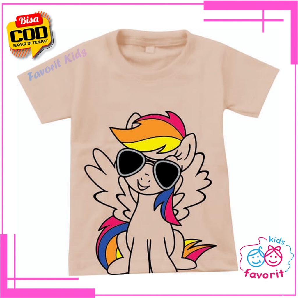 Favorit kids Baju kaos atasan unicron anak perempuan lengan pendek