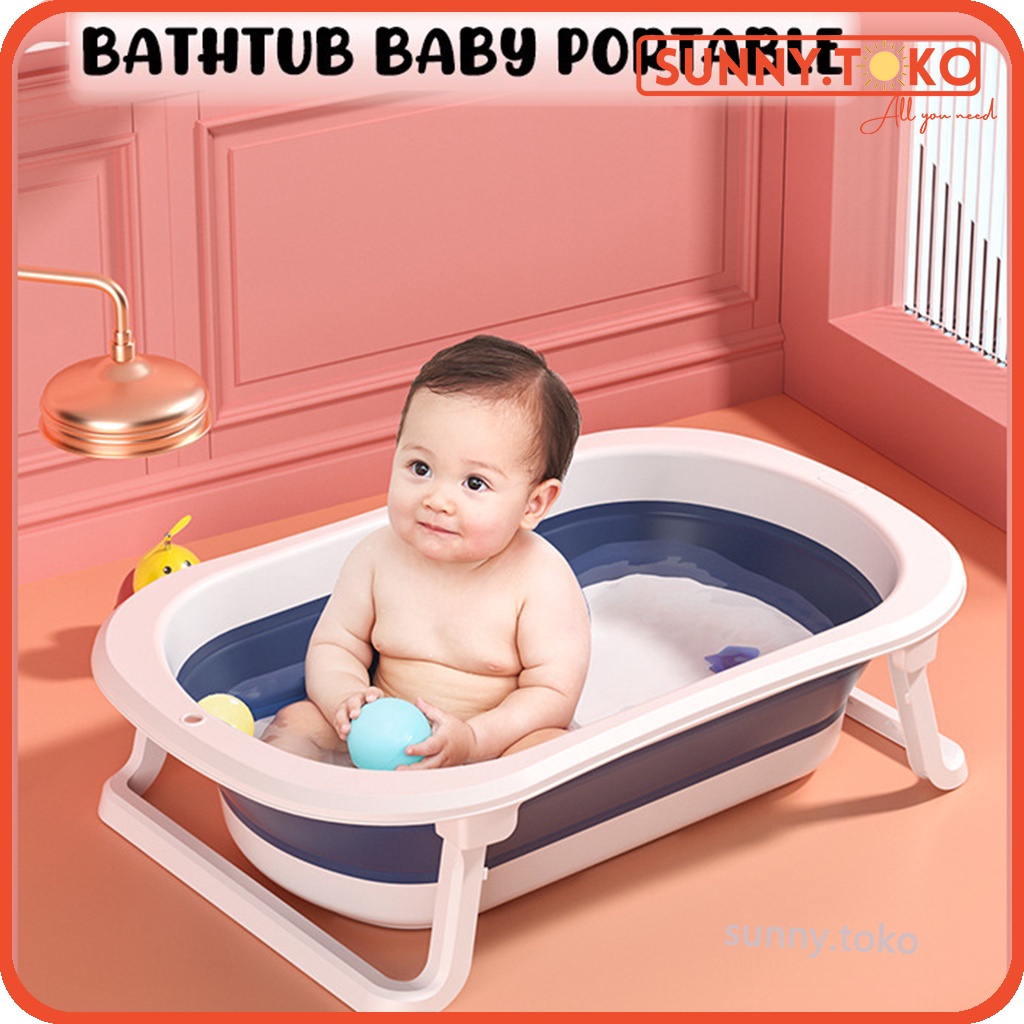 Bathtub Folding Baby Bathtub Bayi Bak Mandi Bayi Lipat Portable Silicone