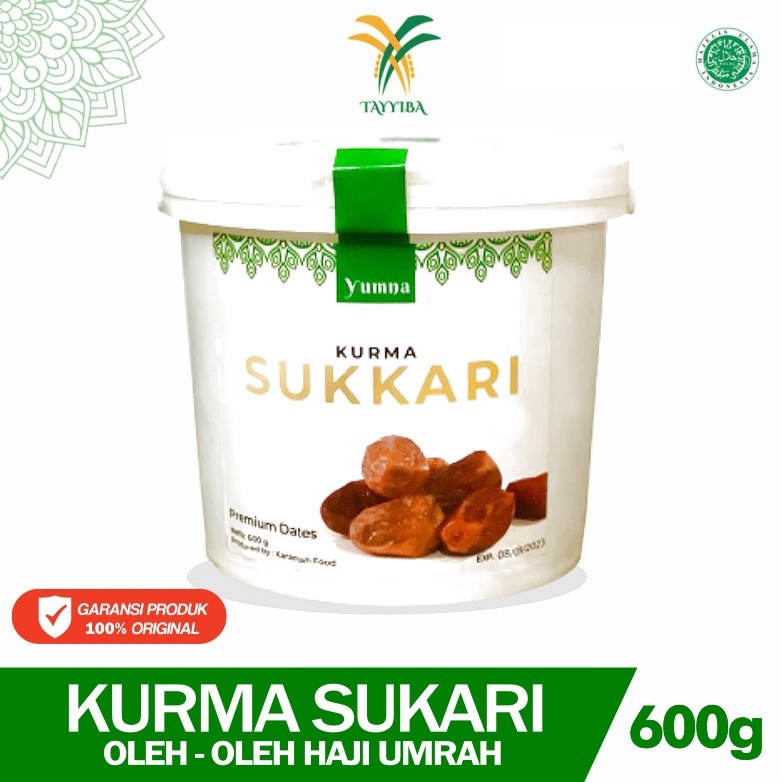 

Kurma Sukkari Yumna Ember 600g Oleh-Oleh Haji Umrah Kurma Premium
