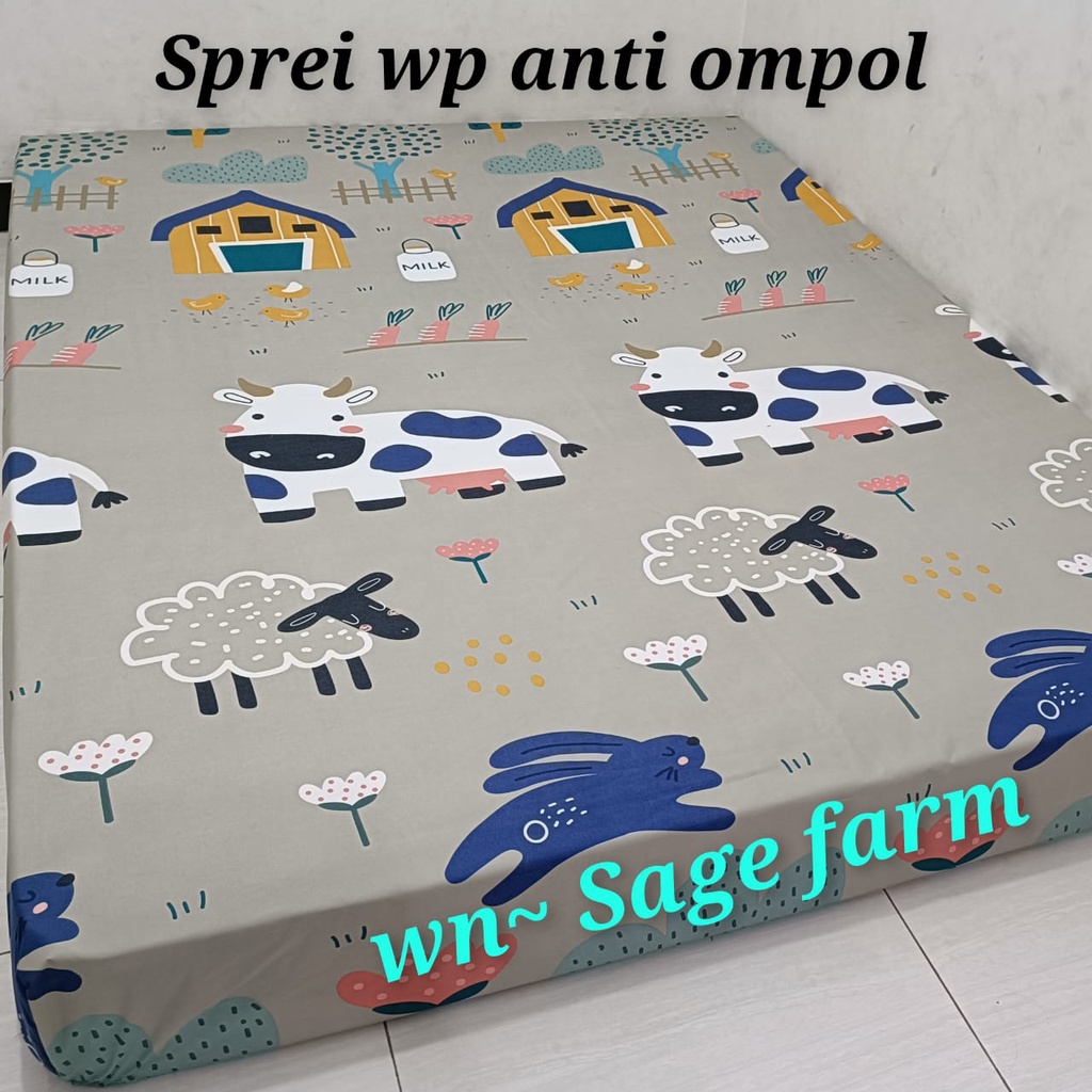 Waty grosir sprei waterproof anti ompol tanpa sarban sargul