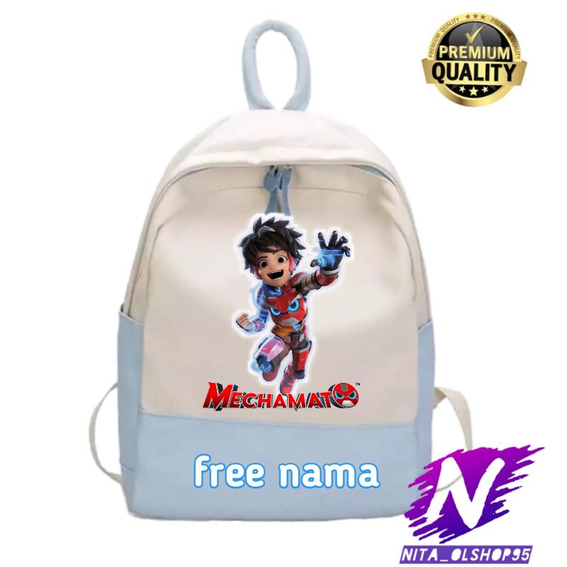 tas ransel anak sekolah mechamato