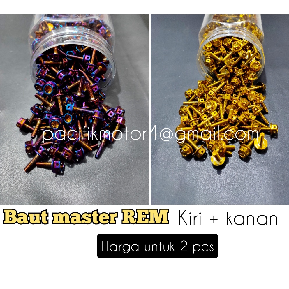 Baut Probolt Master Rem Flower Gold Probolt Cover Master Rem 2 pcs