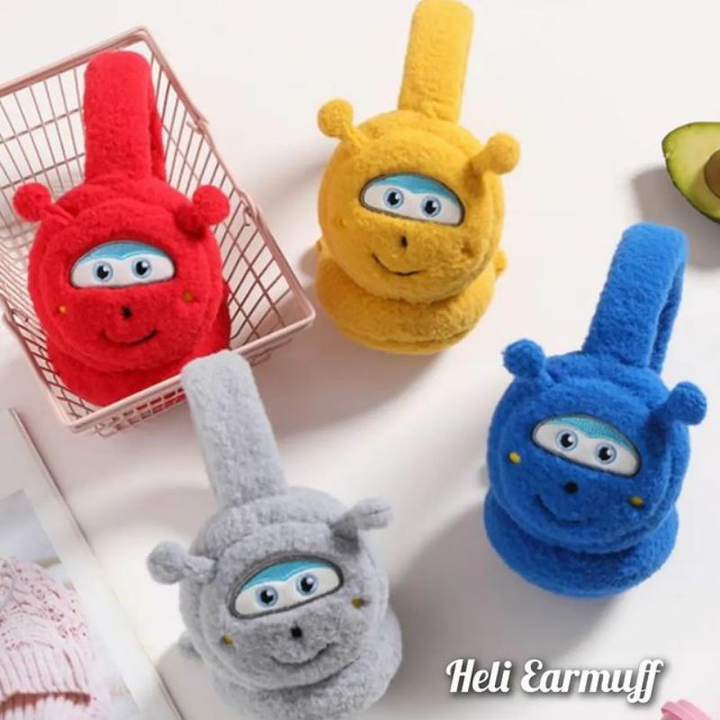 Earmuff Lipat/Penutup Telinga Baby Dan Anak /Earmuff Karekter Heli/Heli Earmuff