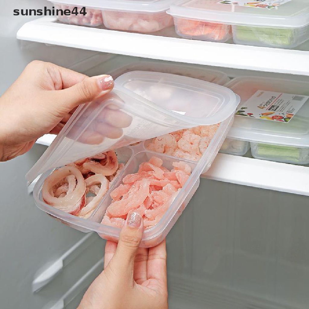 Sunshine Kulkas Daging Beku Kotak Penyimpanan Empat Kompartemen Food-grade Freezer Box.