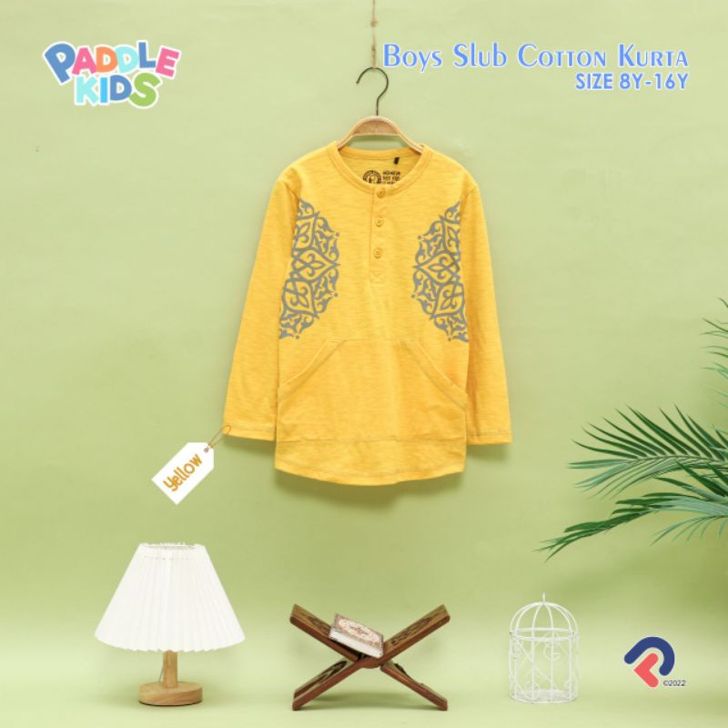 KURTA PADDLE BOY SLUB KATUN KURTA PADDLEKIDS SIZE 8-16t nablfashion