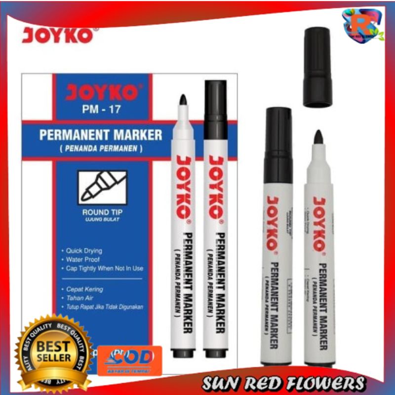 

SRF - Spidol Permanent Marker PM-17 Joyko Round Tip (Pcs)