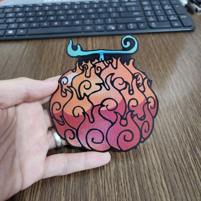 

Sticker Hologram Anime Besar - PSH1380 - One Piece - Mera Mera no Mi