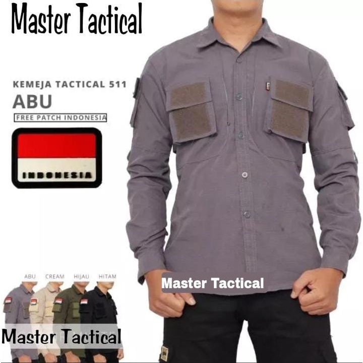 KEMEJA TACTICAL 511 FREE BENDERA KEMEJA HEXAGON PRIA