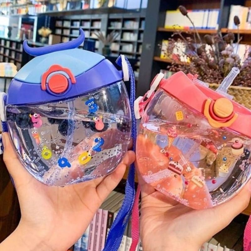 Botol Minum Anak Baby Shark 400ml / Botol Bpa Free