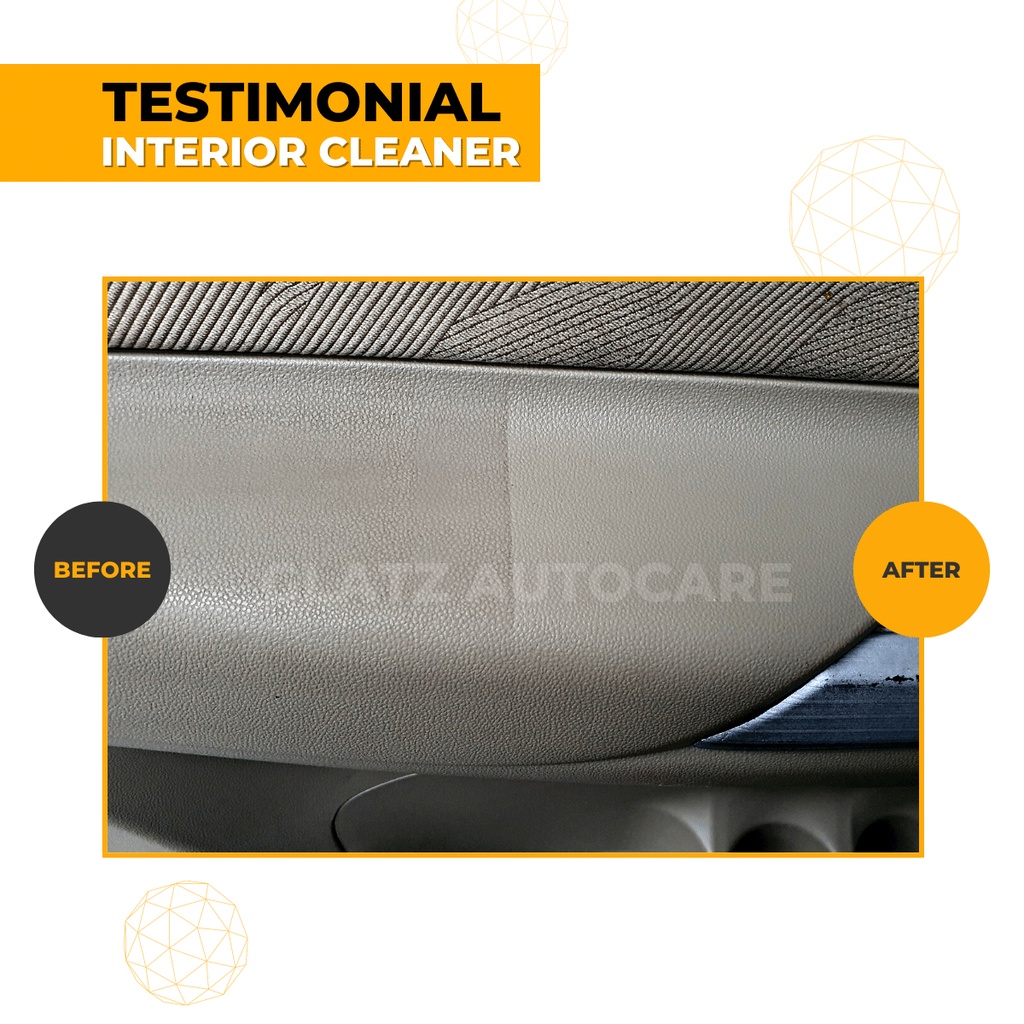 Pembersih Interior Mobil Penghilang Noda Plafon Jok Kain Kulit Bludru Fabric GLATZ Interior Cleaner