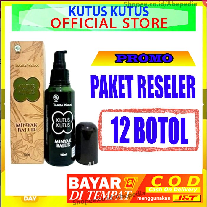 (BISA COD) PAKET 12 BOTOL MINYAK KUTUS KUTUS TAMBA WARAS BALI HEALING OIL ASLI