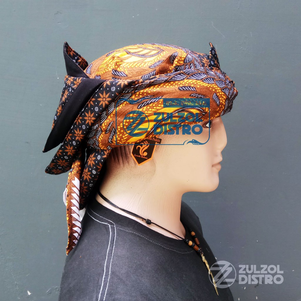 Iket Sunda Praktis Merak Ngibing Batik Full Kain Premium Original Legok Buhun
