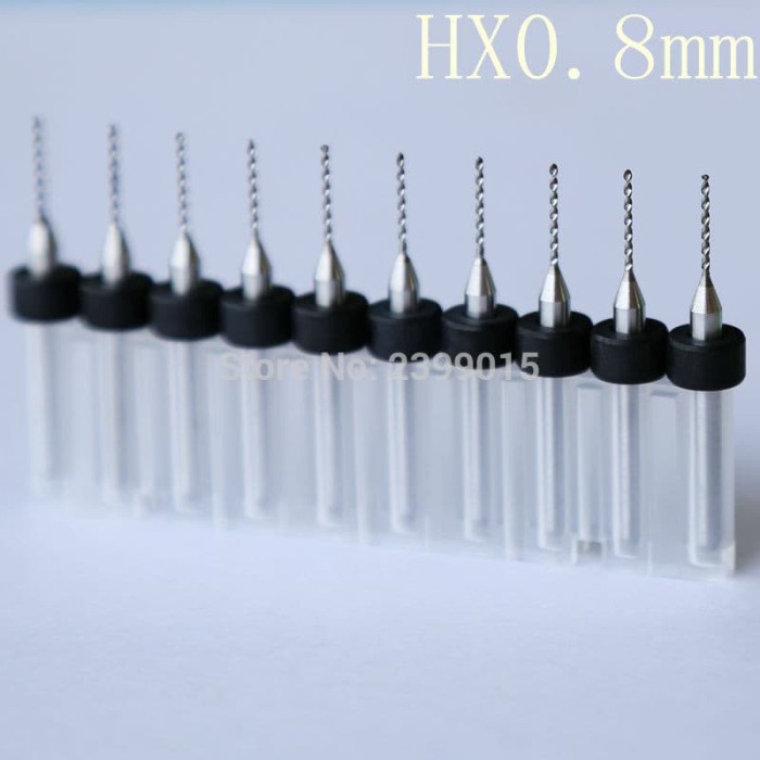 Drill bit 0.8mm 10pcs PCB mini drill tungsten Mata Bor for PCB CNC