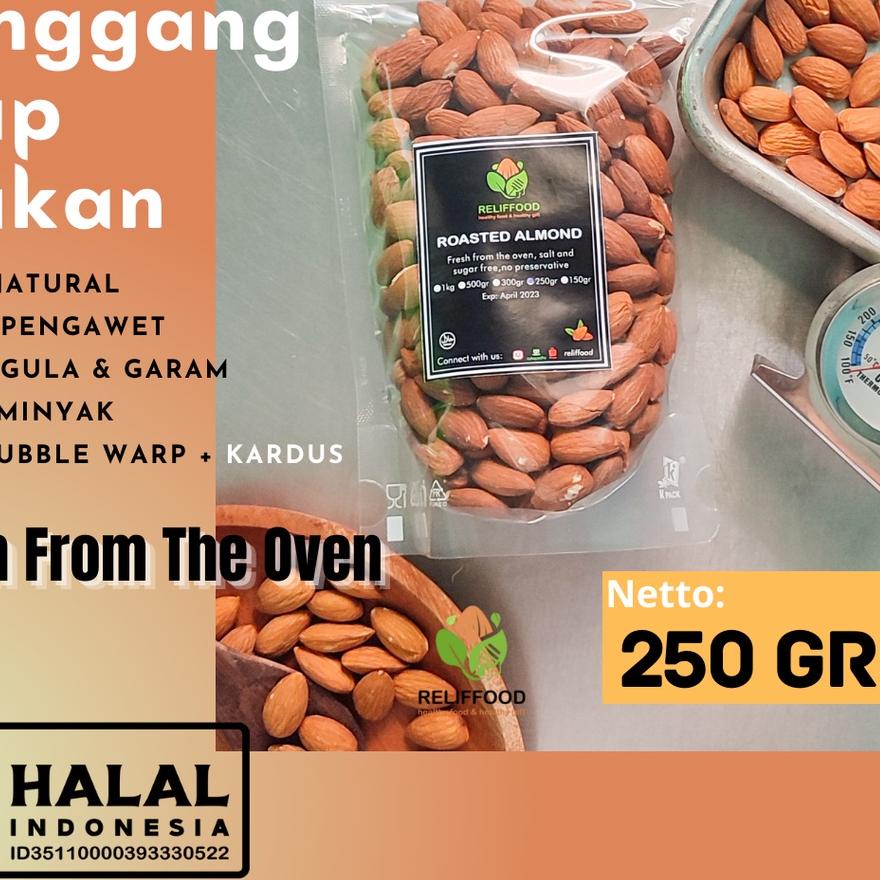 

NEW | KJ5|ROASTED ALMOND - KACANG ALMOND PANGGANG KUPAS 250 GRAM