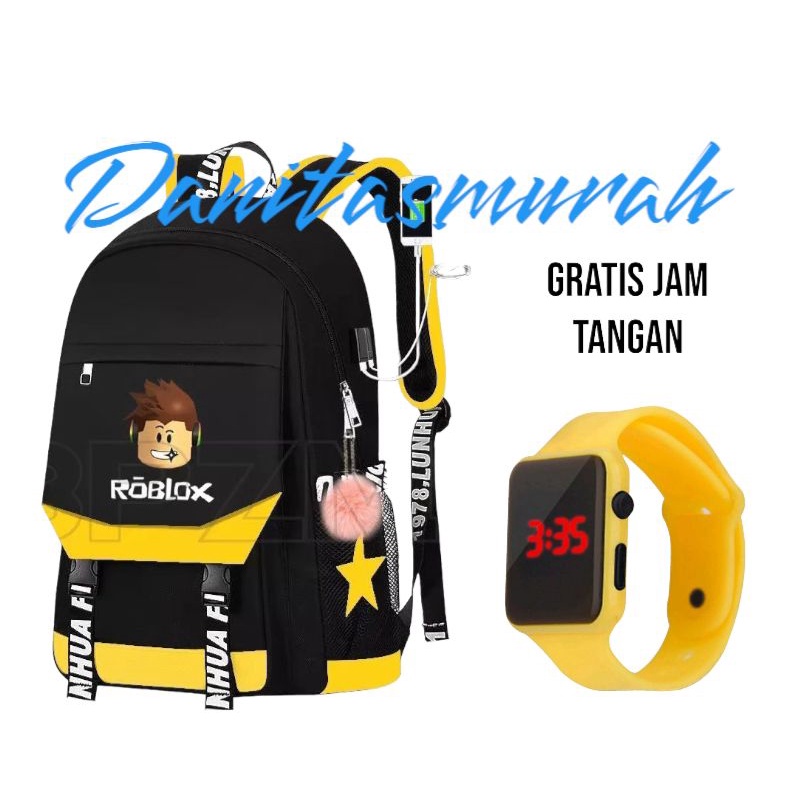 Tas Ransel Anak Sekolah Karakter Fashion Kids Backpack Cute Murah Batam Tas Kanvas_DNR01