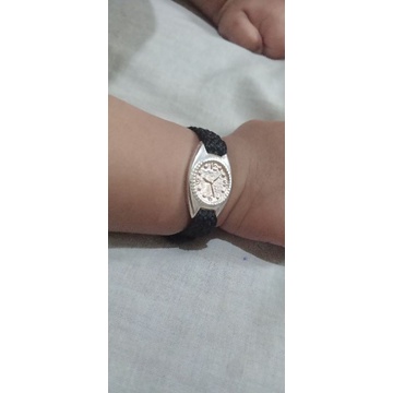 gelang jam bayi bahan perak