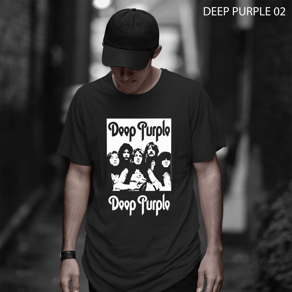 Terbaru Baju Kaos Deep Purple World Tour 2023 Solo Indonesia Big Size Jumbo