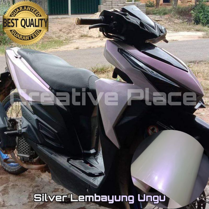 Skotlet silver lembayung ungu glossy premium scotlite silver lembayung