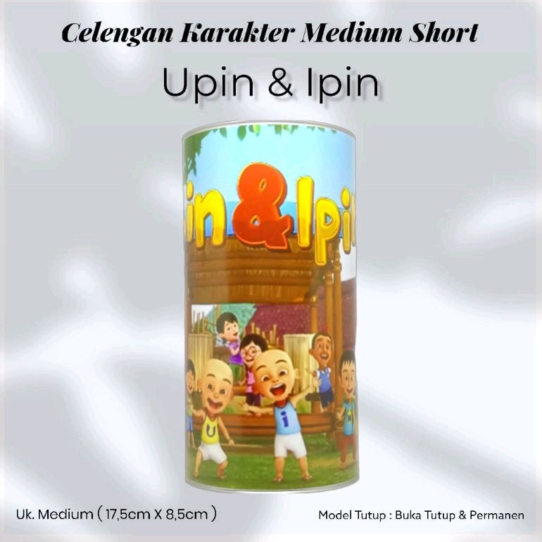 Celengan Motif Karakter Upin & Ipin Celengan Target Karakter Celengan Target Viral Celengan Atm Tabu
