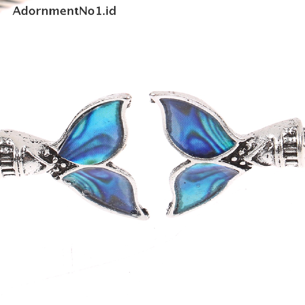 [AdornmentNo1] Gelang Bangle Vintage Abalone Shell Mermaid Tail Untuk Wanita Gelang Pasangan [ID]