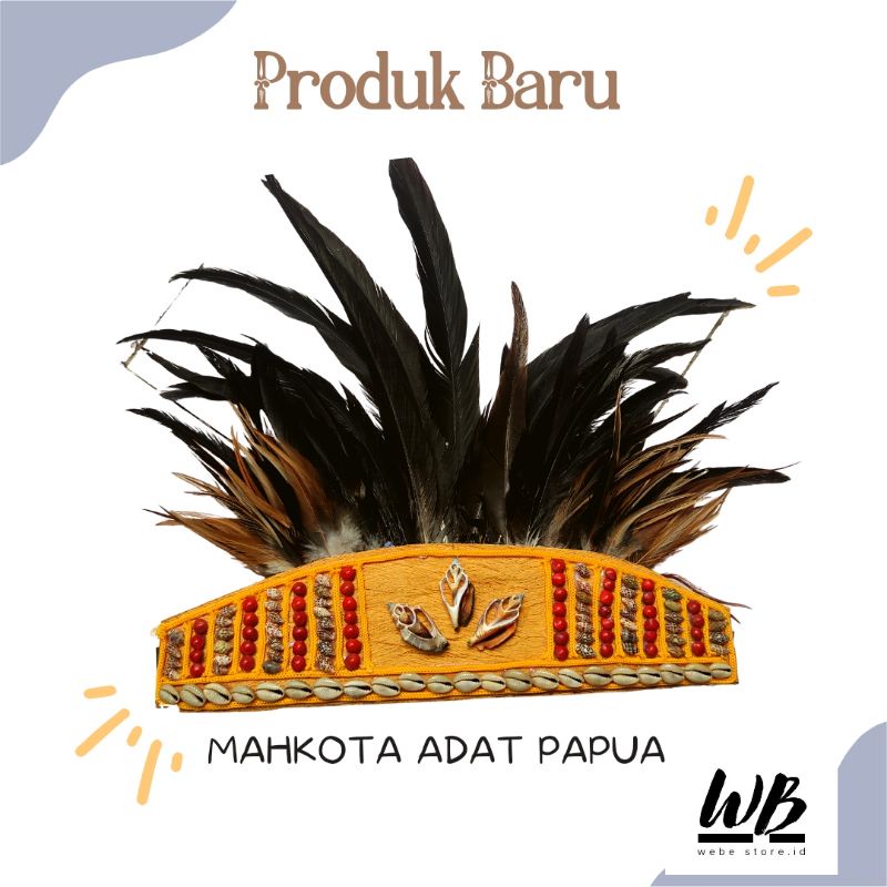 ACCESSORIES BULU MAHKOTA KEPALA SUKU ADAT PAPUA KOSTUM ANAK/DEWASA IKAT KEPALA TOPI TRADISIONAL HAND